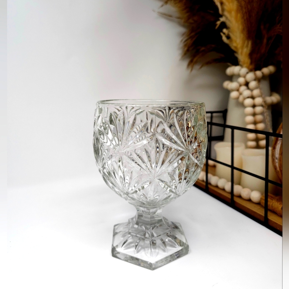 6" TELEFLORA Crystal Goblet orDecorative Crystal Accent, HEAVY
